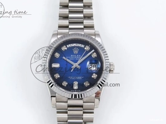 Diamonds 36 A2836 Dial on Day SS Edition Blue Date Best SS TWSF Bracelet 0411